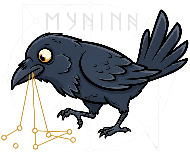 Muninn raven logo